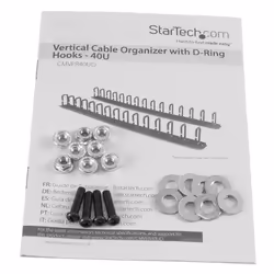 StarTech.com Panneau de gestion de câbles 0U de 1,8 m pour rack - Guide-câbles avec anneaux - Vue supplémentaire 10