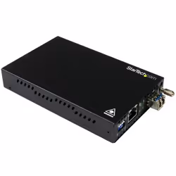 StarTech.com Convertisseur de média fibre optique Gigabit Ethernet - Monomode LC - 20 km, 2000 Mbit/s, 1000Base-T, 1000Base-L ...