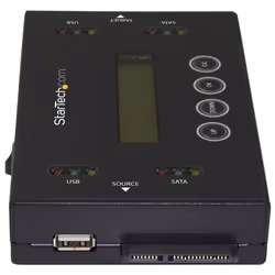 StarTech.com Duplicateur et Effaceur de Disque Dur Autonome 1:1, Cloneur et Effaceur de HDD/SSD SATA et de Clé USB, Écran LCD, Conforme à la Norme TAA, Indépendant du Système d'Exploitation
