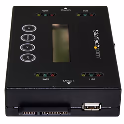 StarTech.com Duplicateur et Effaceur de Disque Dur Autonome 1:1, Cloneur et Effaceur de HDD/SSD SATA et de Clé USB, Écran LCD, Conforme à la Norme TAA, Indépendant du Système d'Exploitation - Vue supplémentaire 4