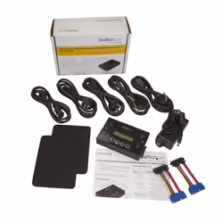 StarTech.com Duplicateur et Effaceur de Disque Dur Autonome 1:1, Cloneur et Effaceur de HDD/SSD SATA et de Clé USB, Écran LCD, Conforme à la Norme TAA, Indépendant du Système d'Exploitation - Vue supplémentaire 5