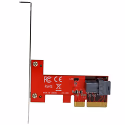 StarTech.com Adaptateur PCI Express à 4 Voies vers SFF-8643 pour SSD U.2 PCIe NVMe - Adaptateur SSD U.2 2.5" NVMe
