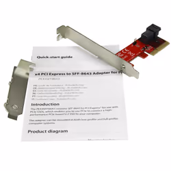 StarTech.com Adaptateur PCI Express à 4 Voies vers SFF-8643 pour SSD U.2 PCIe NVMe - Adaptateur SSD U.2 2.5" NVMe - Vue supplémentaire 5