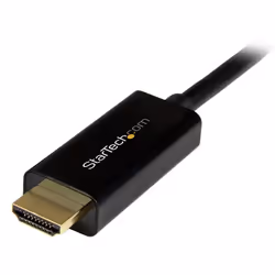 StarTech.com Câble DisplayPort vers HDMI 3m - 4K 30Hz - Adaptateur DP vers HDMI - Convertisseur pour Moniteur DP 1.2 à HDMI - Connecteur DP à Verrouillage - Cordon passif DP vers HDMI - Vue supplémentaire 4