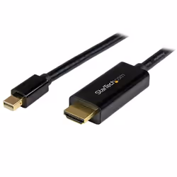 StarTech.com Câble adaptateur Mini DisplayPort vers HDMI de 5 m - 4K 30 Hz - Noir, 5 m, Mini DisplayPort, HDMI, Mâle, Mâle, D ...