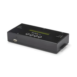 StarTech.com Duplicateur et Effaceur de Disques Durs Autonome 1:1, Cloneur/Copieur de Disques Durs SAS et SATA, Duplicateur et Nettoyeur de Disques Durs, Écran LCD, Conforme à la Norme TAA