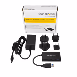 StarTech.com Hub USB 3.0 à 4 ports - 5Gbps - USB-A vers 3x USB-A 1x USB-C - Adaptateur d'alimentation inclus - Vue supplémentaire 6
