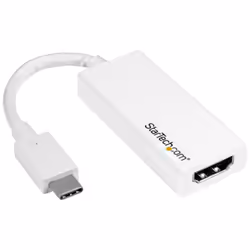 StarTech.com Adaptateur USB-C vers HDMI - 4K 60 Hz - Blanc, USB Type-C, Sortie HDMI, 3840 x 2160 pixels