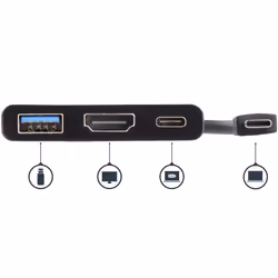 StarTech.com Adaptateur multifonction USB-C vers HDMI 4K avec USB Power Delivery et port USB-A - Vue supplémentaire 4