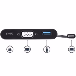 StarTech.com Adaptateur multifonction USB-C vers VGA avec port USB-A et Power Delivery - Vue supplémentaire 4