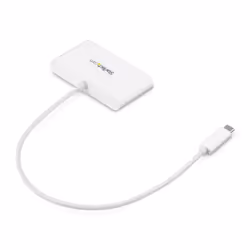 StarTech.com Hub USB-C à 3 ports avec Gigabit Ethernet - USB 3.0 (5Gbps) - USB-C vers 3x USB-A - Blanc - Vue supplémentaire 4