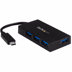 StarTech.com Concentrateur USB-C 4 Ports USB-A (USB 3.0 SuperSpeed 5Gbps) - Concentrateur de Charge Portable USB-C vers USB-A ...
