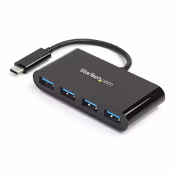 StarTech.com Hub USB-C à 4 ports alimenté par bus - USB-C vers 4x USB-A - USB 3.0 - 5Gbps, USB 3.2 Gen 1 (3.1 Gen 1) Type-C, ...