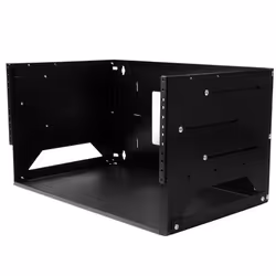 StarTech.com Rack de serveur mural 4U en acier solide avec étagère intégrée, Rack monté sur le mur, 4U, 34 kg, 6,2 kg, Noir