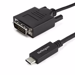 StarTech.com Câble adaptateur USB-C vers DVI-D de 1 m - 1920 x 1200, 1 m, USB Type-C, DVI-D, Mâle, Mâle, Droit