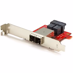 StarTech.com Adaptateur Mini SAS 2x SFF-8643 interne vers 2x SFF-8644 externe avec supports - 12 Gb/s, Mini SAS, Mini-SAS HD, ...