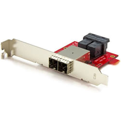 StarTech.com Adaptateur Mini SAS 2x SFF-8643 interne vers 2x SFF-8644 externe avec supports - 12 Gb/s