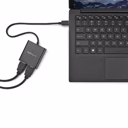 StarTech.com Adaptateur USB-C vers Double HDMI, Hub USB Type-C Multi-Moniteur MST, Double Extender / Splitter d'Affichage HDMI 4K 30Hz pour Ordinateur Portable, HDR, Câble Intégré Extra-Long - Windows Uniquement - Vue supplémentaire 5