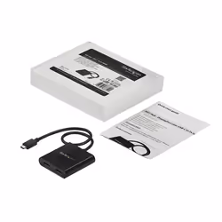 StarTech.com Adaptateur USB-C vers Double HDMI, Hub USB Type-C Multi-Moniteur MST, Double Extender / Splitter d'Affichage HDMI 4K 30Hz pour Ordinateur Portable, HDR, Câble Intégré Extra-Long - Windows Uniquement - Vue supplémentaire 6