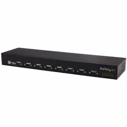 StarTech.com Hub série RS232 à 8 ports - Adaptateur USB vers 8x DB9 RS232 à montage en rack, USB 2.0, Série, Noir, Aluminium, ...