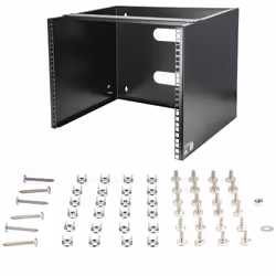 StarTech.com Support Mural pour Baie de Brassage 8U - Profondeur de 13,75" - Rack pour Panneau de Brassage 19" pour Équipement Réseau Peu Profond - Capacité de 36kg - Vue supplémentaire 7