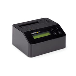 StarTech.com Effaceur de Disque Dur à Baie Unique, Nettoyeur d'HDD/SSD Autonome, 4Kn, USB 3.0 à SATA III (6 Gbps), 9 Modes d'Effacement, Dock Nettoyeur de Disque Dur Secure Erase, Port d'Imprimante DB-9, TAA