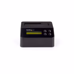 StarTech.com Effaceur de Disque Dur à Baie Unique, Nettoyeur d'HDD/SSD Autonome, 4Kn, USB 3.0 à SATA III (6 Gbps), 9 Modes d'Effacement, Dock Nettoyeur de Disque Dur Secure Erase, Port d'Imprimante DB-9, TAA