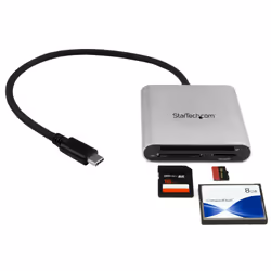StarTech.com Lecteur et enregistreur multicartes USB 3.0 avec USB-C pour cartes mémoire SD, microSD et CompactFlash - Vue supplémentaire 4
