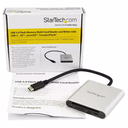StarTech.com Lecteur et enregistreur multicartes USB 3.0 avec USB-C pour cartes mémoire SD, microSD et CompactFlash - Vue supplémentaire 5