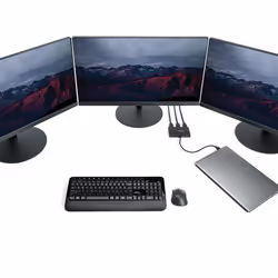 StarTech.com Adaptateur Multi-Moniteur 3 ports - Répartiteur Vidéo USB-C vers 3x HDMI - Hub USB Type-C vers HDMI MST - Double 4K 30Hz ou Triple 1080p - Compatible Thunderbolt 3 - Windows Seulement - Vue supplémentaire 4