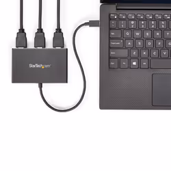 StarTech.com Adaptateur Multi-Moniteur 3 ports - Répartiteur Vidéo USB-C vers 3x HDMI - Hub USB Type-C vers HDMI MST - Double 4K 30Hz ou Triple 1080p - Compatible Thunderbolt 3 - Windows Seulement - Vue supplémentaire 5