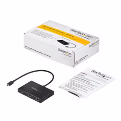 StarTech.com Adaptateur Multi-Moniteur 3 ports - Répartiteur Vidéo USB-C vers 3x HDMI - Hub USB Type-C vers HDMI MST - Double 4K 30Hz ou Triple 1080p - Compatible Thunderbolt 3 - Windows Seulement - Vue supplémentaire 6