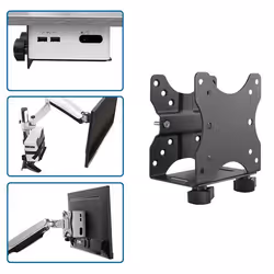 StarTech.com Support VESA pour Client Léger (jusqu'à 5kg) - Montage sous Bureau / Derrière Écran pour mini PC - Vue supplémentaire 7