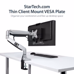 StarTech.com Support VESA pour Client Léger (jusqu'à 5kg) - Montage sous Bureau / Derrière Écran pour mini PC - Vue supplémentaire 8