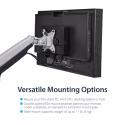 StarTech.com Support VESA pour Client Léger (jusqu'à 5kg) - Montage sous Bureau / Derrière Écran pour mini PC - Vue supplémentaire 9