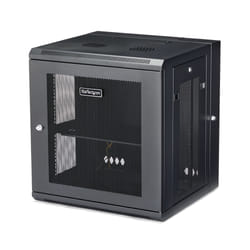 StarTech.com Rack serveur 12U à montage mural - Boîtier armoire serveur à charnières - Jusqu'à 40,6 cm de profondeur