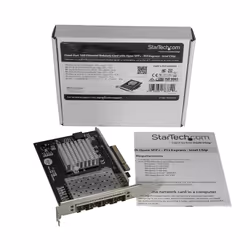 StarTech.com Carte réseau PCI Express pour serveur à 4 ports SFP+ 10 Gigabit Ethernet - Chipset Intel XL710 - Vue supplémentaire 5