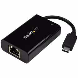 StarTech.com Adaptateur/Convertisseur USB C vers Gigabit Ethernet avec PD 2.0 - 1Gbps USB 3.1 Type C vers RJ45 LAN avec Alime ...