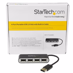 StarTech.com Hub USB 2.0 portable à 4 ports avec câble intégré - Vue supplémentaire 6