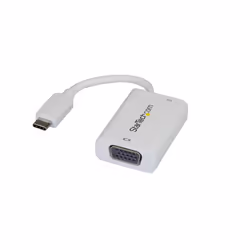 StarTech.com Adaptateur USB-C vers VGA - Convertisseur Vidéo 1080p USB Type-C vers Moniteur VGA avec Chargement - 60W PD Pass ...