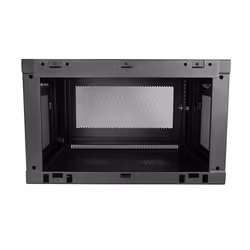 StarTech.com Armoire Réseau Murale à 2 Montants 6U avec Étagère 1U, Armoire Serveur Murale 19" à Charnières pour Équipement IT/AV/Électronique/Ordinateur, Armoire Rack Ventilée Flexible