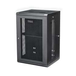 StarTech.com Rack serveur 18U à montage mural - Boîtier armoire serveur à charnières - Panneau arrière articulé