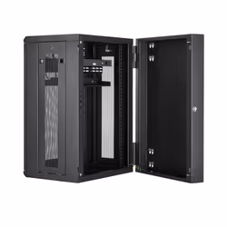 StarTech.com Rack serveur 18U à montage mural - Boîtier armoire serveur à charnières - Panneau arrière articulé - Vue supplémentaire 5