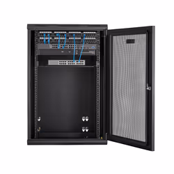StarTech.com Rack serveur 18U à montage mural - Boîtier armoire serveur à charnières - Panneau arrière articulé - Vue supplémentaire 6