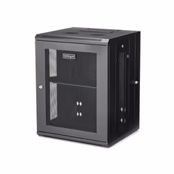StarTech.com Rack serveur 15U à montage mural - Boîtier armoire serveur à charnières - Jusqu'à 40,6 cm de profondeur, Rack mo ...