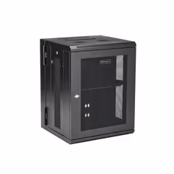 StarTech.com Rack serveur 15U à montage mural - Boîtier armoire serveur à charnières - Jusqu'à 40,6 cm de profondeur