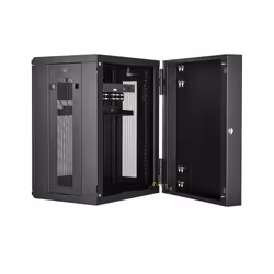 StarTech.com Rack serveur 15U à montage mural - Boîtier armoire serveur à charnières - Jusqu'à 40,6 cm de profondeur - Vue supplémentaire 4