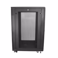 StarTech.com Armoire Rack Serveur 24U 19" - Profondeur Réglable (5-76,2cm/2-30") pour Équipement Réseau avec Roulettes, Gestion des Câbles et Verrouillage Dell PowerEdge HP ProLiant ThinkServer