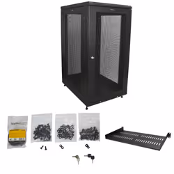 StarTech.com Armoire Rack Serveur 24U 19" - Profondeur Réglable (5-76,2cm/2-30") pour Équipement Réseau avec Roulettes, Gestion des Câbles et Verrouillage Dell PowerEdge HP ProLiant ThinkServer - Vue supplémentaire 7