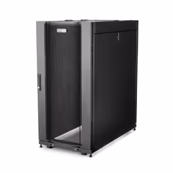 StarTech.com RK2537BKM, Rack autonome, 25U, 1500 kg, Verrouillage des touches, Gestion optimisée des câbles, Roues castor